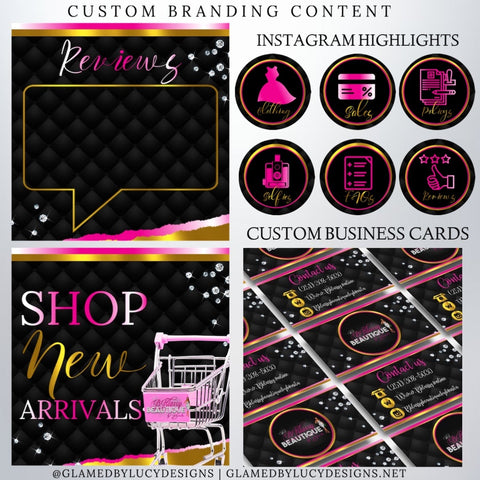 Full Shopify website branding package
