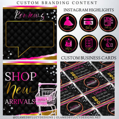 Full Shopify website branding package
