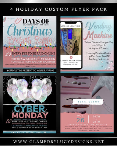 Custom Holiday  (Social Media Flyer Pack)